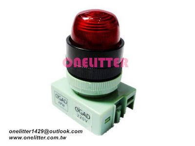 指示燈(凸) AC220V LED紅色 APW299-A2-R